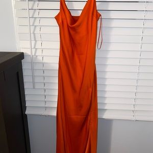 Burnt orange gown